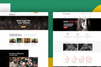 I will build donation, charity, nonprofit, ngo fundraising website
