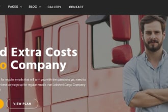 I will expert logistics website development and optimization