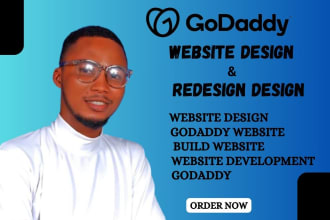 I will design and redesign godaddy website