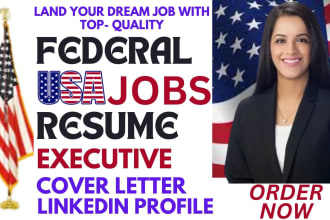 I will write federal resume, ksa response for military, veteran, government and usajobs