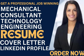 I will write software engineer cv, engineering, tech, construction, architecture resume