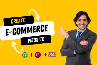 I will create a responsive woocommerce website or online store with elementor pro