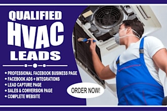 hvac website, hvac leads, hvac landing page, hvac sales funnel, hvac sales