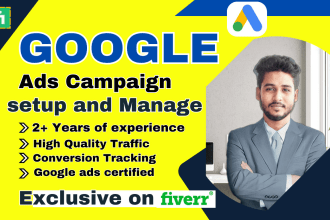 I will setup google ads adwords PPC campaign for increase sell