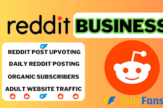I will grow business traffics and websites marketing on reddit promo