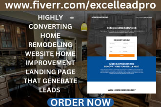 design responsive home remodelling website home improvement that generate leads