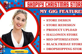 I will increase shopify marketing, christmas dropshipping promotion, shopify store sale