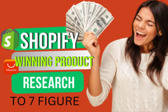 I will do profitable shopify winning product research for your shopify stores