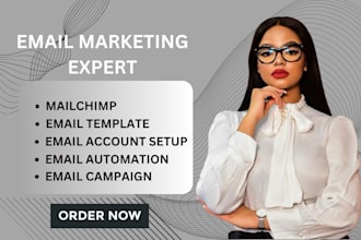 I will do mailchimp email marketing campaign and automation email template design