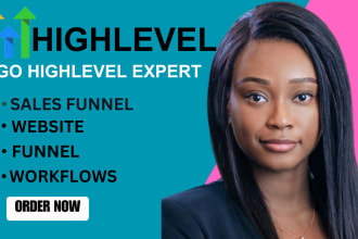 I will build gohighlevel sales funnel and website on gohighlevel
