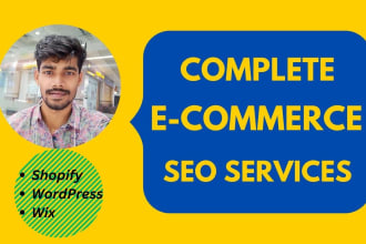 I will do best ecommerce SEO service for shopify wordpress website