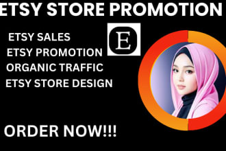 I will do etsy store promotion boost traffic and etsy sales