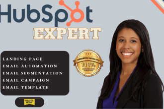 I will setup hubspot CRM workflows, designs and automations