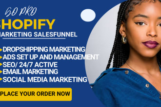 I will build or create a high converting dropshipping store shopify website design