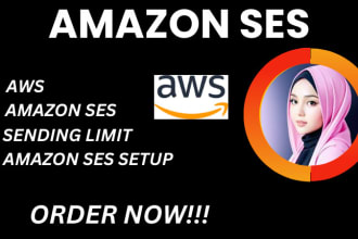 I will create amazon ses and increase your amazon AWS sending limit