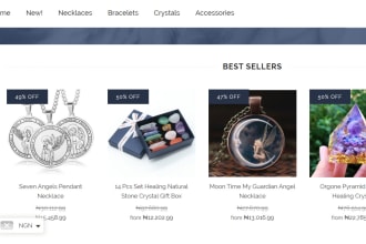 I will create a dropshipping store, jewelry website, and a shopify jewelry store