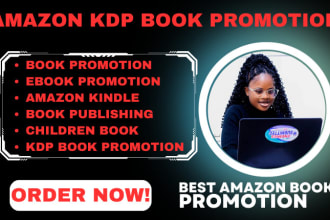 I will amazon kdp book promotion, book promotion, book marketing, amazon book