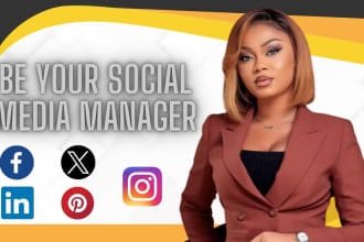 I will be your social media marketing manager and content creator