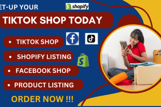 I will tiktok shop facebook ads shopify SEO, shopify dropshipping marketing