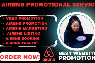 I will promote your#vrbo #airbnb #vacationrental #vacation #homeaway #travel #airbnbsuperhost #airbnbhost #vacationrentals #superhost #shorttermrental #vacationhome #realestate #airbnbexperience #booking #airbnbhomes #beach #vrbohost #getaway #staycation #vacationmode #shorttermrentals #tripadvisor #airbnblife #familyvacation #holiday #vacationrentalhomes #travelgram #bookdirect #interiordesign airbnb listing, airbnb marketing, airbnb promotion, vrbo listing