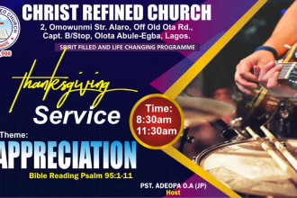 I will design amazing church flyer designs