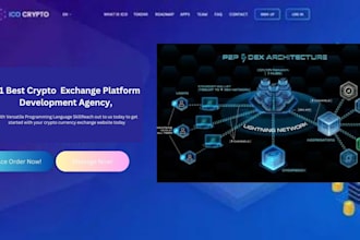 I will develop a crypto exchange website, crypto website, exchange app