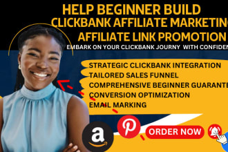 I will build clickbank affiliate marketing website, affiliate link promotion