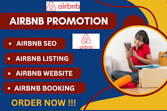 I will do viral airbnb promotion, airbnb listing for booking