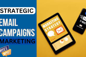 I will strategic email marketing campaigns for optimal results