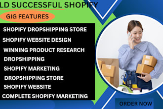 i will create shopify dropshipping store or redesign shopify store