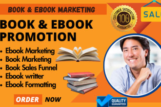 I will do book promotion amazon kindle book marketing amazon book ebook marketing