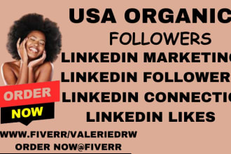 I will do organic linkedin promotion marketing with real followers