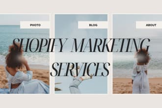 I will boost your shopify marketing, sales funnel promotion, and shopify sales