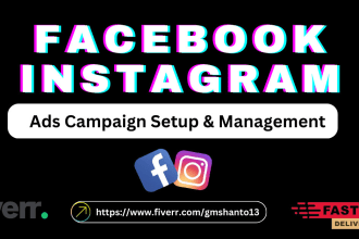 I will run instagram, facebook ads campaign