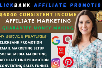 I WILL CLICKBANK AFFILIATE MARKETING SALES FUNNEL, CLICKBANK AFFILIATE LINK PROMOTION