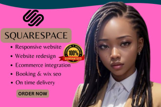I will squarespace website design, squarespace website redesign, squarespace website