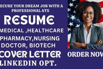 I will write healthcare, medical, nursing resume writing and cover letter