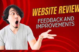 I will do website review and provide user testing service
