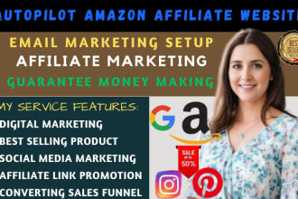 I WILL CREATE AUTOPILOT AMAZON AFFILIATE WEBSITE, BUILD DIGITAL MARKETING SALES FUNNEL