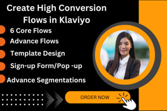 I wil klaviyo email automation, email template design, klaviyo flows, klaviyo shopify