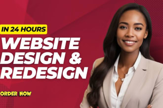 I will design and develop a professional business website redesign business website