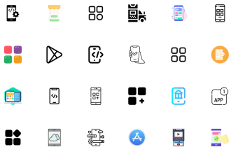 I will design unique, simple, attractive and modern custom icon set, app icon logo
