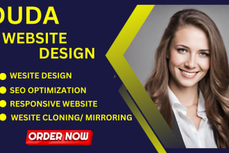 I will design a professional duda website for your brand