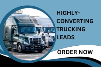generate highly converting trucking leads trucking website moving logistic leads