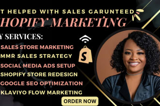 I will do shopify dropshipping marketing shopify store promotion to boost shopify sales