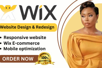 I will do wix website redesign wix website design wix website wix ecommerce