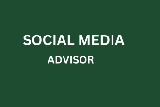 I will be your social media advisor and marketing expert
