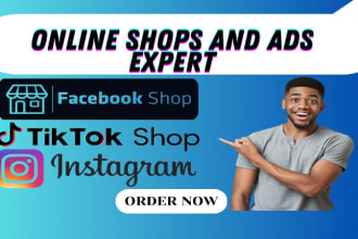 set up tik tok shop facebook shop instagram shop tiktok shop manager tik tok ads