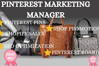 I will manage pinterest account with SEO optimized pins and boards