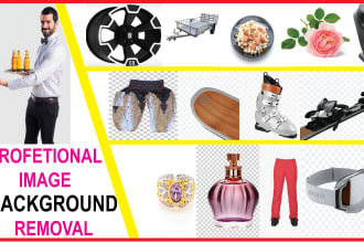 I will do background remov, product photo editing, cut out images, professionally